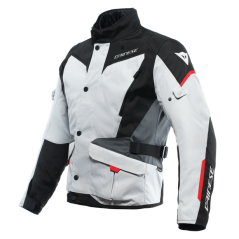 Moto bunda DAINESE TEMPEST 3 D-DRY glacier šedo/černo/lava červená