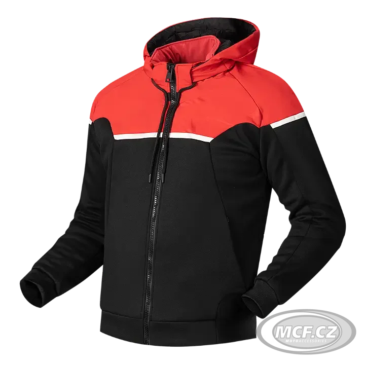 Moto bunda RICHA STRADALE HOODIE černo/červená