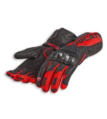 Leather gloves DUCATI PERFORMANCE C3 black/red 98107708