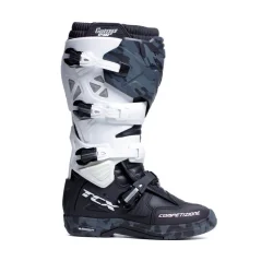 Moto boty TCX COMP EVO 2 MICHELIN černo/bílé camo
