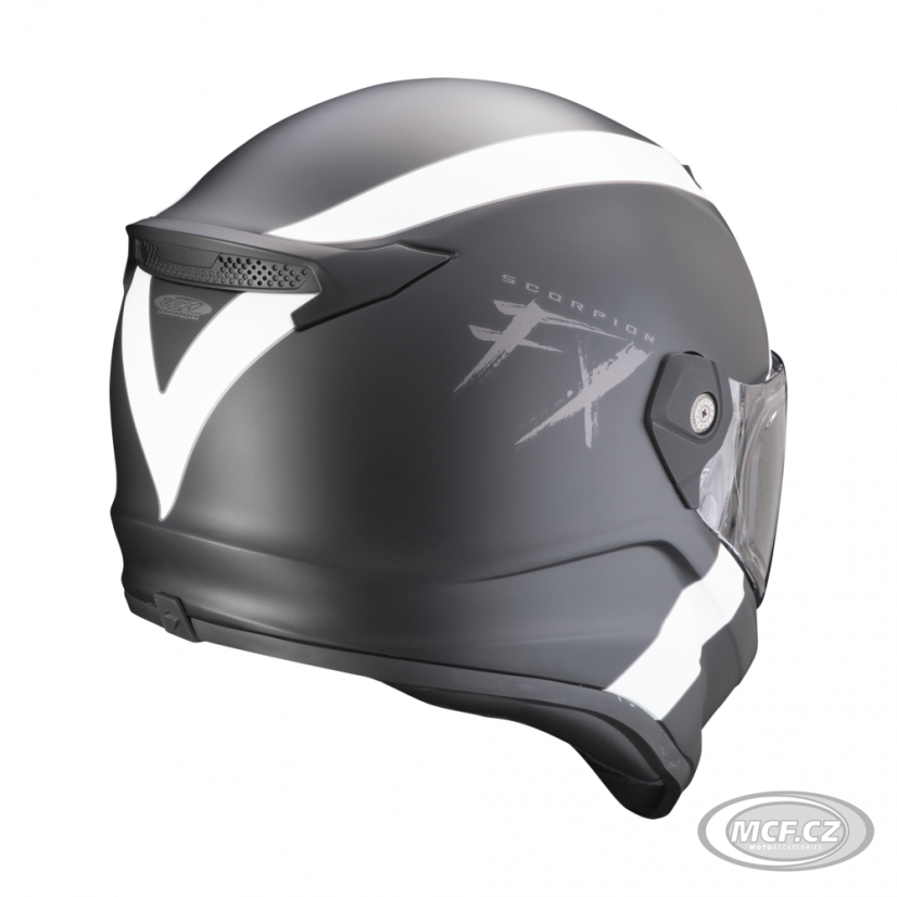 Moto přilba SCORPION COVERT FX GALLUS matná černo/bílá