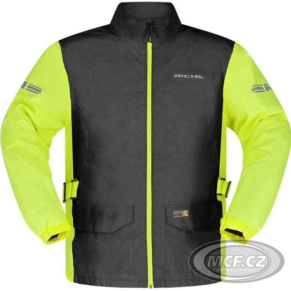 Moto pláštěnka RICHA MONSOON RAINSUIT 2dílná černo/fluo žlutá