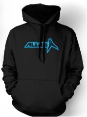 Mikina ALIAS MX HOLLOWED černá/cyan