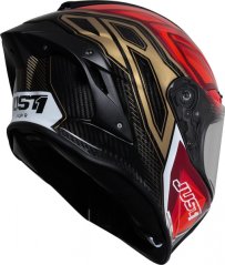 Moto přilba JUST1 J-GPR INSTINCT carbon neonově červená