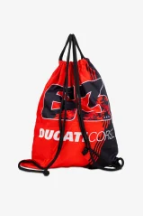 Sportovní vak Bagnaia 63 Ducati Corse červený 568907