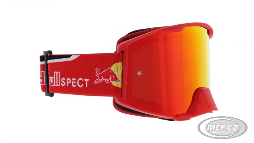 Motokrosové brýle RED BULL SPECT STRIVE S 009 červené s červeným sklem
