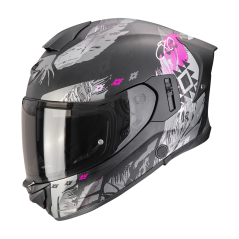 Moto přilba SCORPION EXO-530 AIR HADJI matná černo/růžová