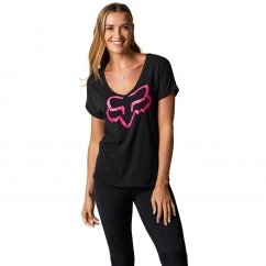 Dámské triko FOX BOUNDARY černo/růžové 26524-285