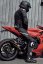 Motorcycle leather jacket RICHA STRADALE EVO black/black leather