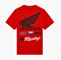 Triko FOX Honda 195 Original černé 38275-003 červené