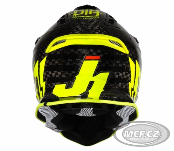 Moto přilba JUST1 J12 PRO RACER carbon/neonově žlutá