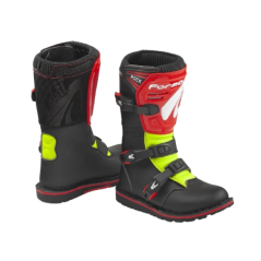 Moto boots FORMA ROCK black/red/fluo yellow
