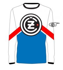 Dres ČZ LOGO Retro bílo/červeno/modrý 19108