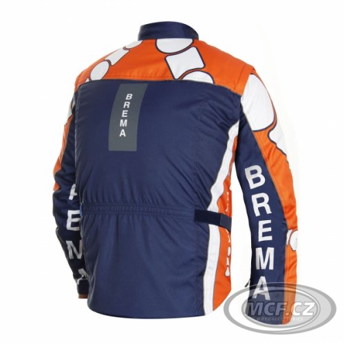 Moto bunda BREMA TROFEO modro/oranžová