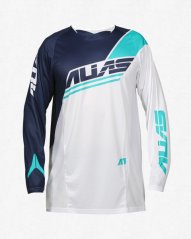 Motokrosový dres ALIAS MX A1 ANALOGUE bílý/navy 2163-295