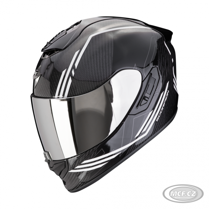 Motorcycle helmet SCORPION EXO-1400 EVO II CARBON AIR REIKA black/white