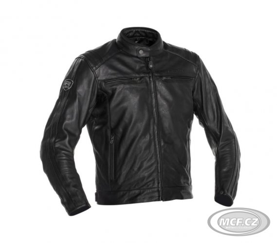 Moto bunda RICHA RETRO RACING 3 černá kožená - nadměrná velikost
