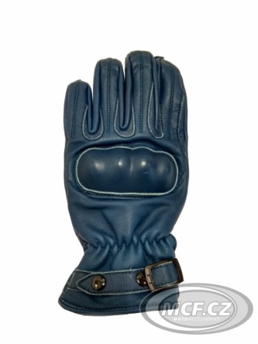 Moto rukavice V-QUATTRO HASTA modré