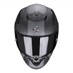 Moto přilba SCORPION EXO-R1 CARBON AIR MG matná černo/stříbrná