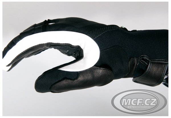 Moto rukavice V-QUATTRO GUZZO černo/bílé