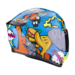 Dětská moto přilba SCORPION EXO-JNR AIR FUN modro/oranžová