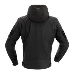 Moto bunda RICHA TOULON BLACK EDITION černá kožená - nadměrná velikost