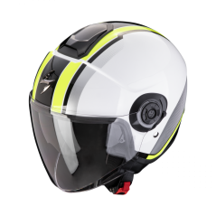 Motorcycle helmet SCORPION EXO-CITY II VEL white/neon yellow