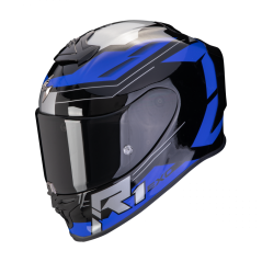 Moto přilba SCORPION EXO-R1 EVO AIR BLAZE černo/modrá