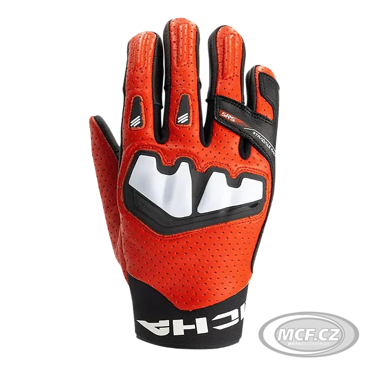 Moto rukavice RICHA STRADALE AP-X LEATHER černo/červené