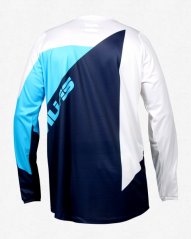 Motokrosový dres ALIAS MX A2 BLOCKED bílo/modrý 2164-292