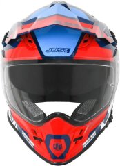 Moto přilba JUST1 J34 PRO TOUR červeno/modrá