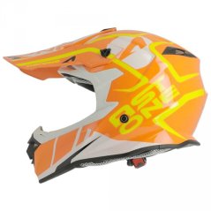 Moto přilba ASTONE MX800 TROPHY oranžová + 2 ks brýle ARNETTE zdarma