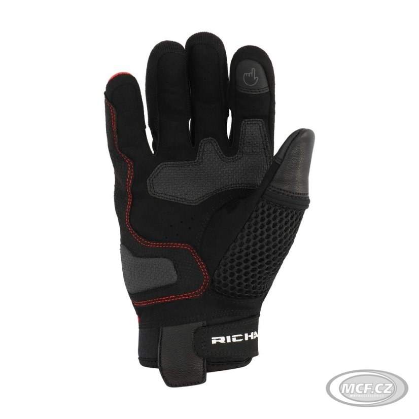 Moto rukavice RICHA MONACO MESH červené