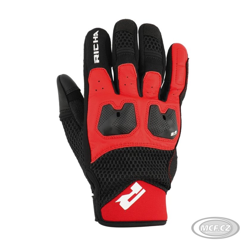 Moto rukavice RICHA MONACO MESH červené