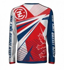 Dres ČZ LOGO SINCE 1930 červeno/modro/bílý 15102-111098