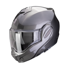 Motorcycle helmet SCORPION EXO-TECH EVO PRO solid metallic grey