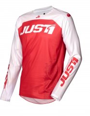 Dres JUST1 J-FORCE TERRA červeno/bílý