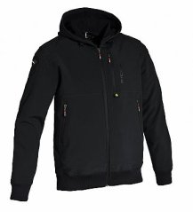 Softshellová moto bunda RICHA ATOM HOODIE černá