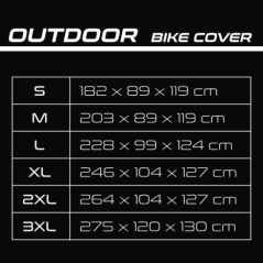 Plachta na motorku SECA OUTDOOR černá