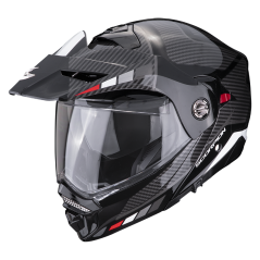 Motorcycle helmet SCORPION ADX-2 CAMINO black/silver/red - PINLOCK INCLUDED