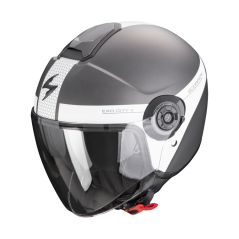 Moto přilba SCORPION EXO-CITY II SHORT matná stříbrno/bílá