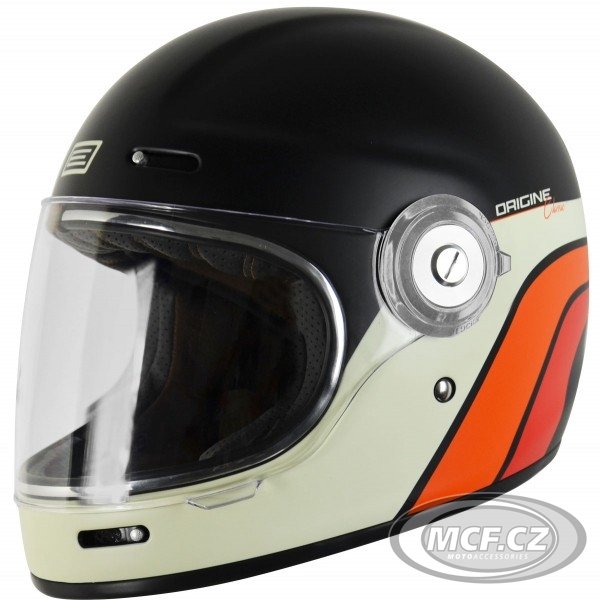 Retro helma na moto ORIGINE VEGA CLASSIC černá (matná)