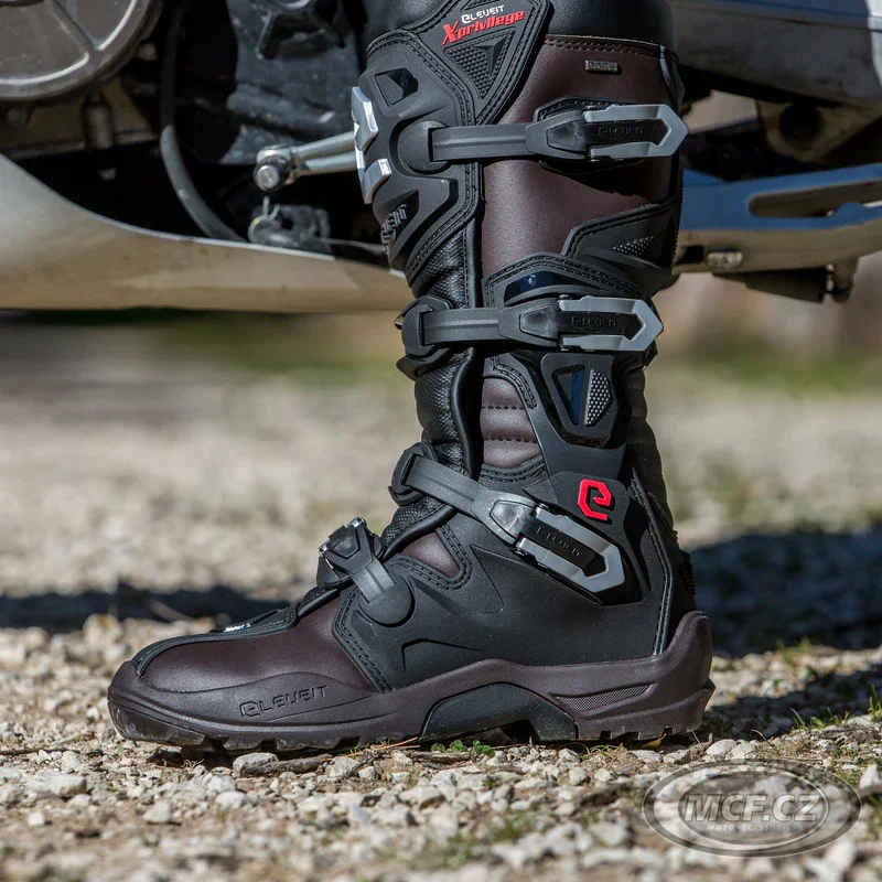 Moto boty ELEVEIT X-PRIVILEGE E-DRY ENDURO hnědé