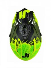 Kšilt JUST1 J38 MASK neonově žluto/černo/zelený