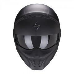 Moto přilba SCORPION EXO-COMBAT EVO UNBORN matná černo/stříbrná