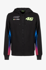 Mikina VR46 FADE WRT černo/modrá 547004