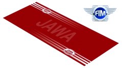 Koberec pod moto 80x250cm JAWA červený 702/č. 1 EXTRA SLEVA vady