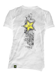 Triko JORGE LORENZO BURNOUT STAR bílé JLRSMTS2011