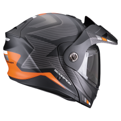 Motorcycle helmet SCORPION ADX-2 CAMINO matt black/silver/orange - PINLOCK INCLUDED