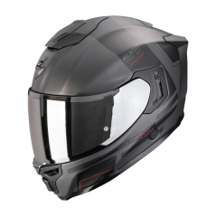 Motorcycle helmet SCORPION EXO-1500 AIR DUAL matte silver/black/red